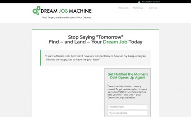 dreamjobmachine.com screenshot