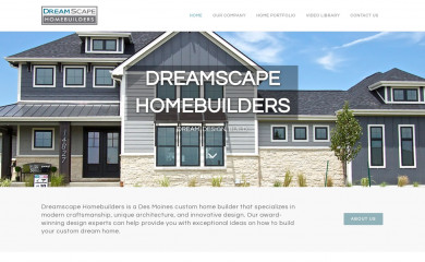 dreamscapehomebuilders.com screenshot