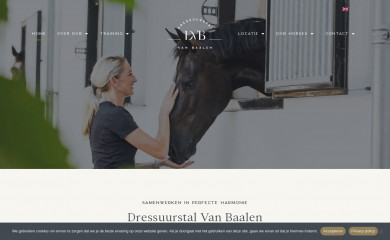 dressuurstalvanbaalen.nl screenshot