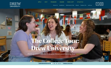 drew.edu screenshot