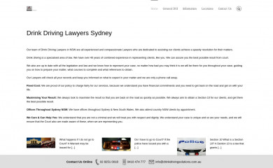 drinkdrivinglawyers.net.au screenshot