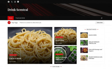 drinkscentral.com.au screenshot