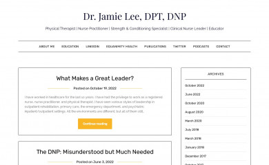 drjamielee.com screenshot