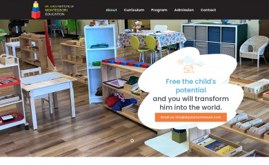 drjunsmontessori.org screenshot