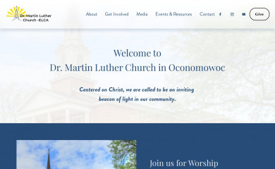 drmartinlutherchurch.org screenshot