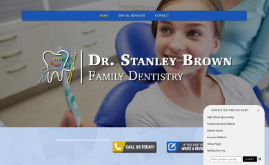 drstanleybrownfamilydentistry.com screenshot