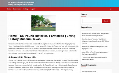 drpoundhistoricalfarmstead.org screenshot