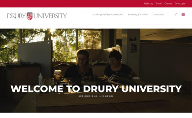 drury.edu screenshot