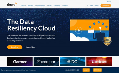 druva.com screenshot