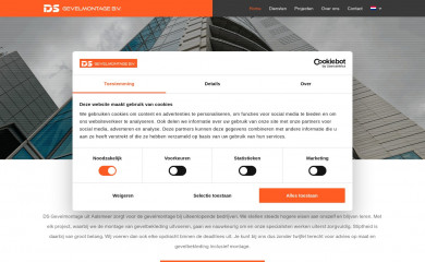 dsgevelmontage.nl screenshot