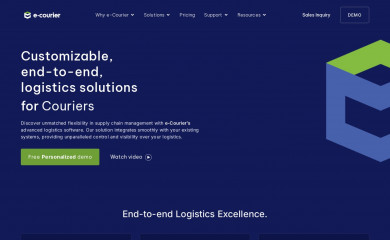 e-courier.com screenshot