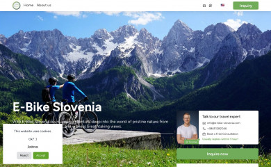 e-bike-slovenia.com screenshot