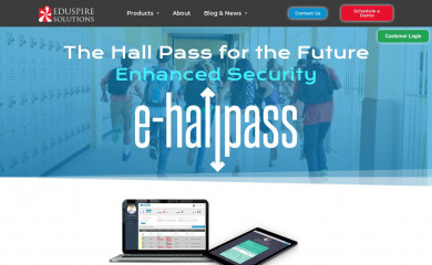e-hallpass.com screenshot