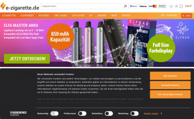 e-zigarette.de screenshot