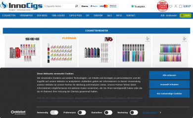 e-zigarette.de screenshot