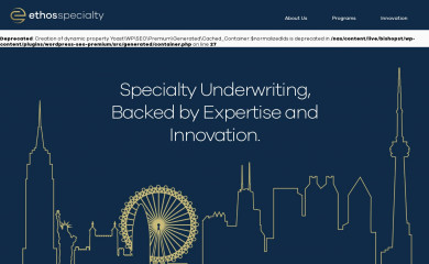 ethosspecialty.com screenshot