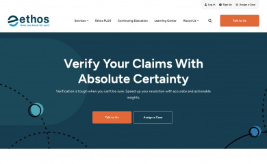 ethosrisk.com screenshot
