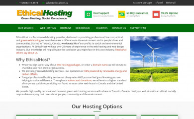ethicalhost.ca screenshot