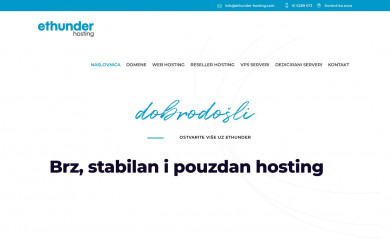 ethunder-hosting.com screenshot
