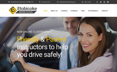 etobicokedriving.com screenshot