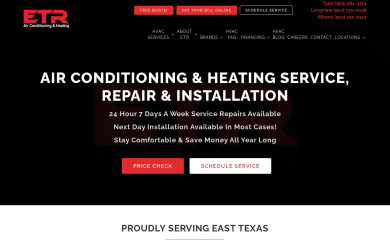 etrhvac.com screenshot