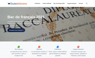 etudes-litteraires.com screenshot