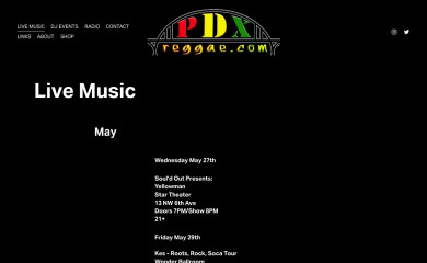 eugreggae.com screenshot