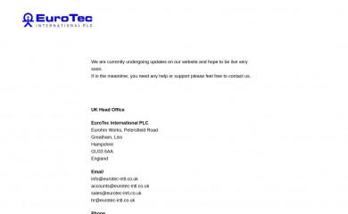 eurotec-intl.co.uk screenshot