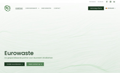 eurowaste.be screenshot