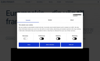 euromaskin.se screenshot