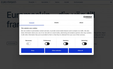 euromaskin.se screenshot