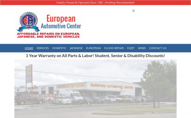 europeanautomotivecenter.com screenshot