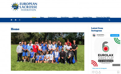europeanlacrosse.org screenshot