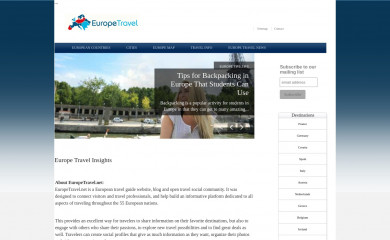 europetravel.net screenshot