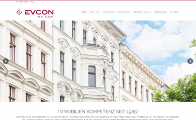 evcon-real-estate.de screenshot