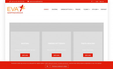 evamartinovicova.sk screenshot
