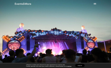 eventsandmore.es screenshot
