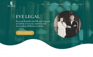 evelegal.com.au screenshot