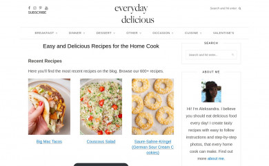 everyday-delicious.com screenshot