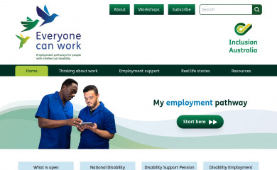 everyonecanwork.org.au screenshot