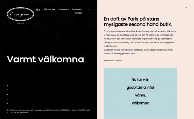 evergreen-secondhand.se screenshot