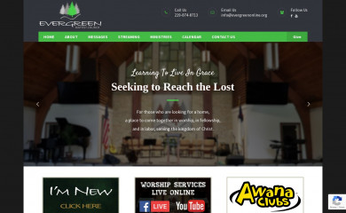 evergreenonline.org screenshot
