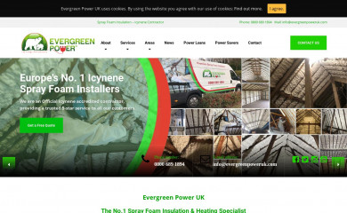 evergreenpoweruk.com screenshot