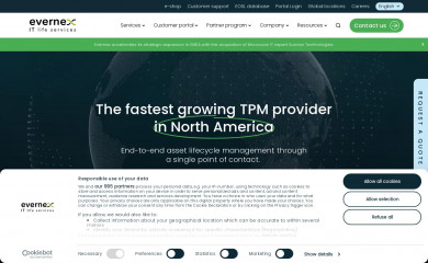 evernex.com screenshot