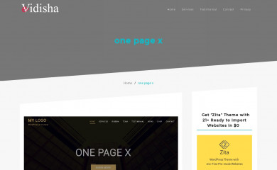 One Page X screenshot