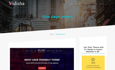 http://www.evidisha.com/one-page-power/ screenshot