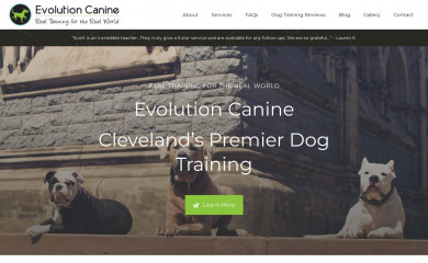evocanine.com screenshot
