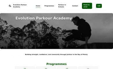 evogymandparkour.com screenshot