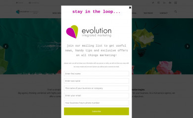 evolutionmarketing.net.au screenshot