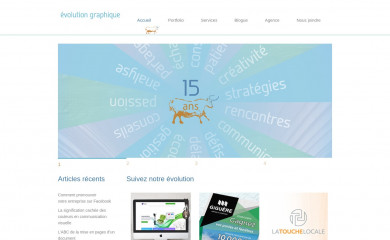 http://evolutiongraphique.com screenshot
